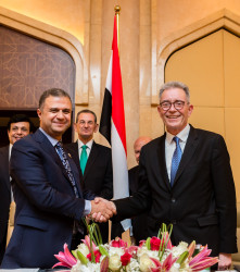 Liam Brown Group President Marriott International EMEA, Colonel Waleed Samy Salama, CEO.jpg